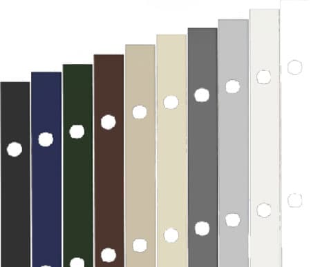 Oelo metal LED channel covers in available powder-coated colors
